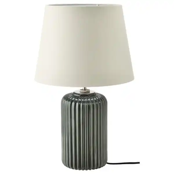 Bild 1 von SNÖBYAR Tischleuchte, grautürkis Keramik/grau, 52 cm