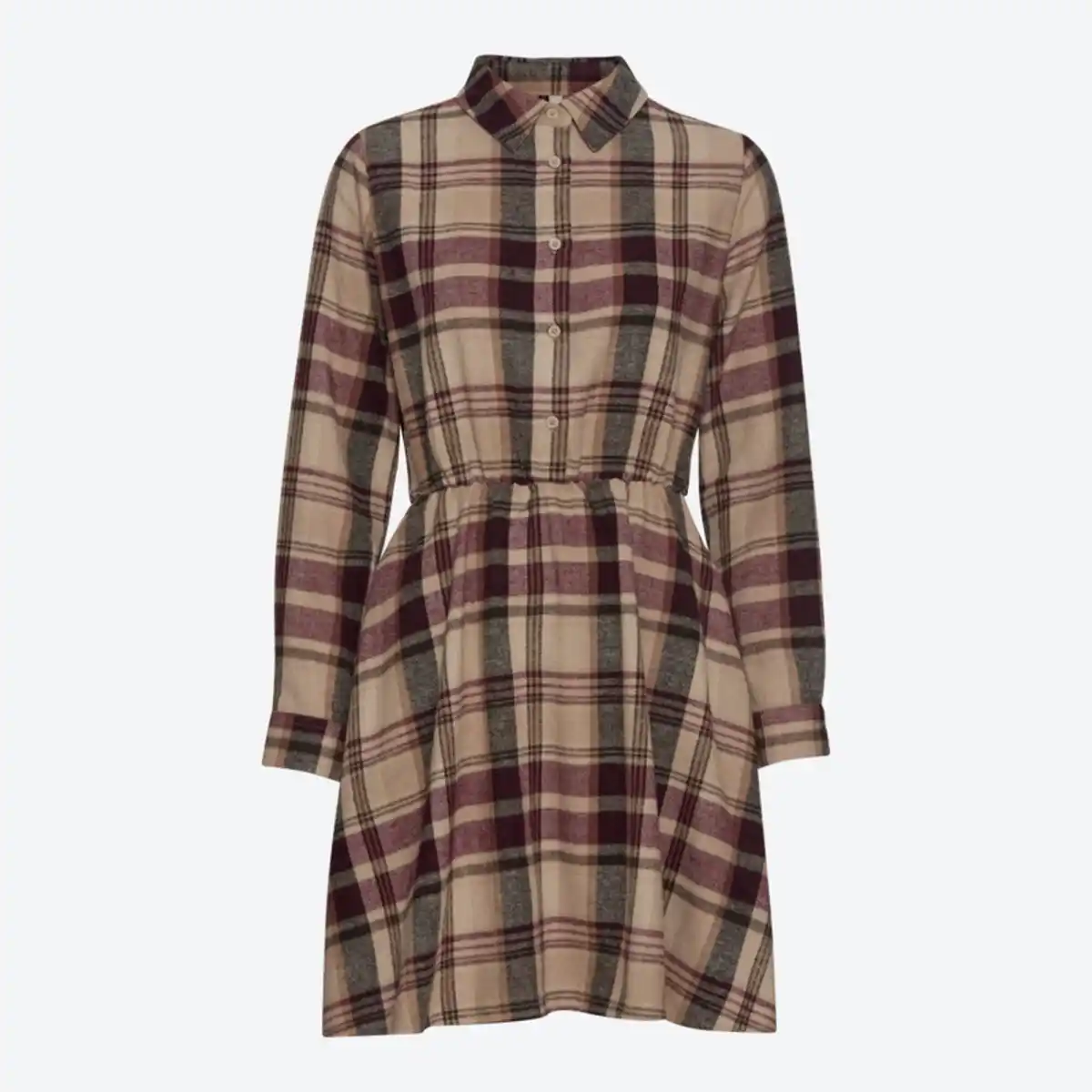 Bild 2 von Damen-Flanell-Kleid mit Knopfleiste