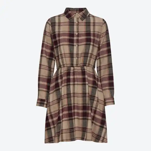 Bild 2 von Damen-Flanell-Kleid mit Knopfleiste