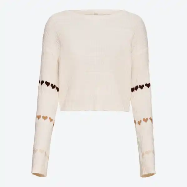 Bild 2 von Damen-Strickpullover mit Trompetenärmel