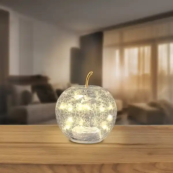 Bild 1 von LED-Glas-Apfel mit Timerfunktion, Ø ca. 14 cm