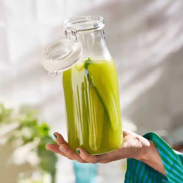 Bild 2 von KORKEN Dose mit Deckel flaschenförmig, Klarglas, 1 l