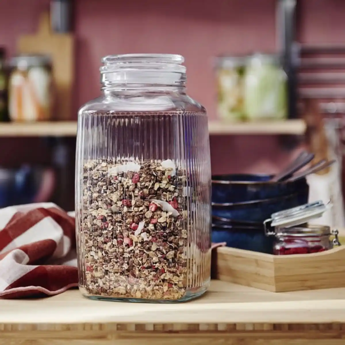 Bild 2 von KÖSSEBÄR Dose mit Deckel, Klarglas, 3 l