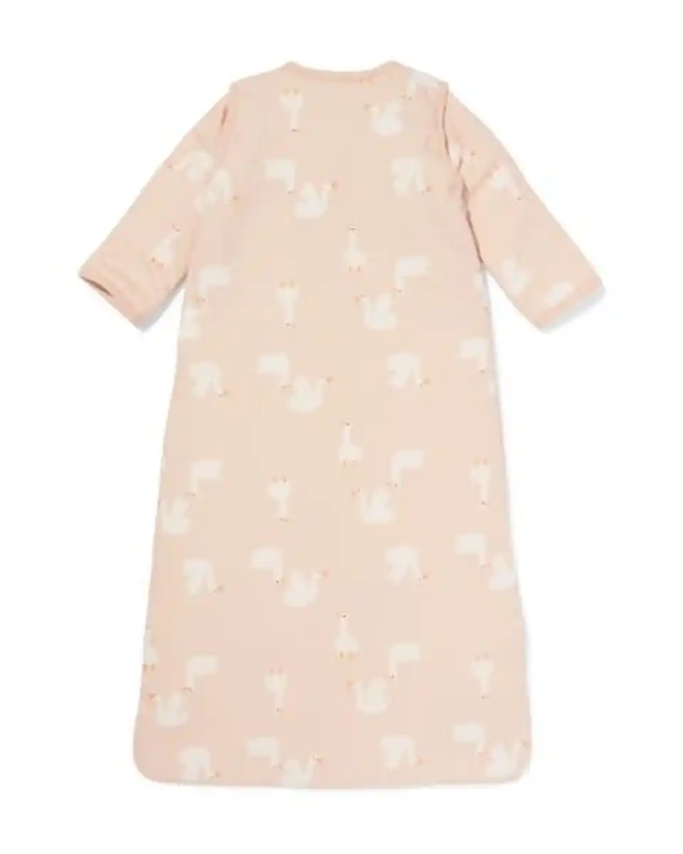 Bild 2 von Schlafsack mit abnehmbaren Ärmeln aus Baumwolle, 3,0 TOG, Gänse rosa