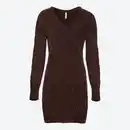 Bild 2 von Damen-Chenille-Strickkleid mit Zopfstickmuster