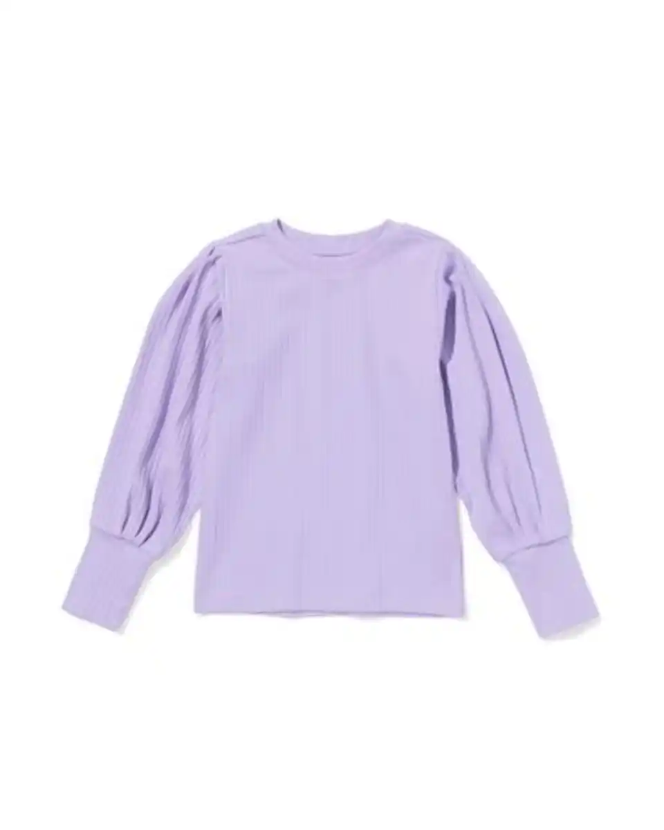 Bild 2 von Kinder-T-Shirt, gerippt lavendel