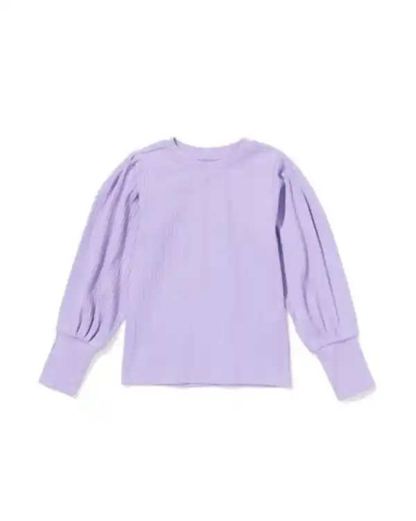 Bild 2 von Kinder-T-Shirt, gerippt lavendel