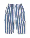 Bild 2 von Baby-Sweathose, gestreift blau