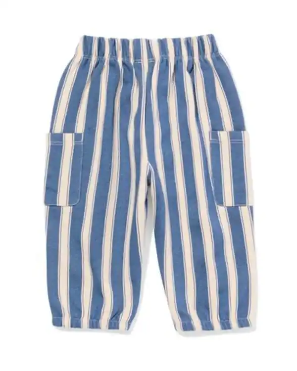 Bild 2 von Baby-Sweathose, gestreift blau