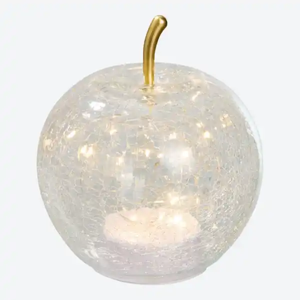Bild 2 von LED-Glas-Apfel mit Timerfunktion, Ø ca. 14 cm