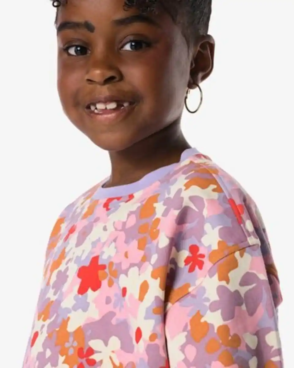 Bild 4 von Kindersweater, Blumen lavendel