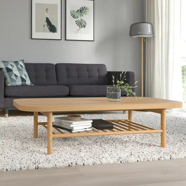 Bild 2 von LISTERBY Couchtisch, Eichenfurnier, 140x60 cm