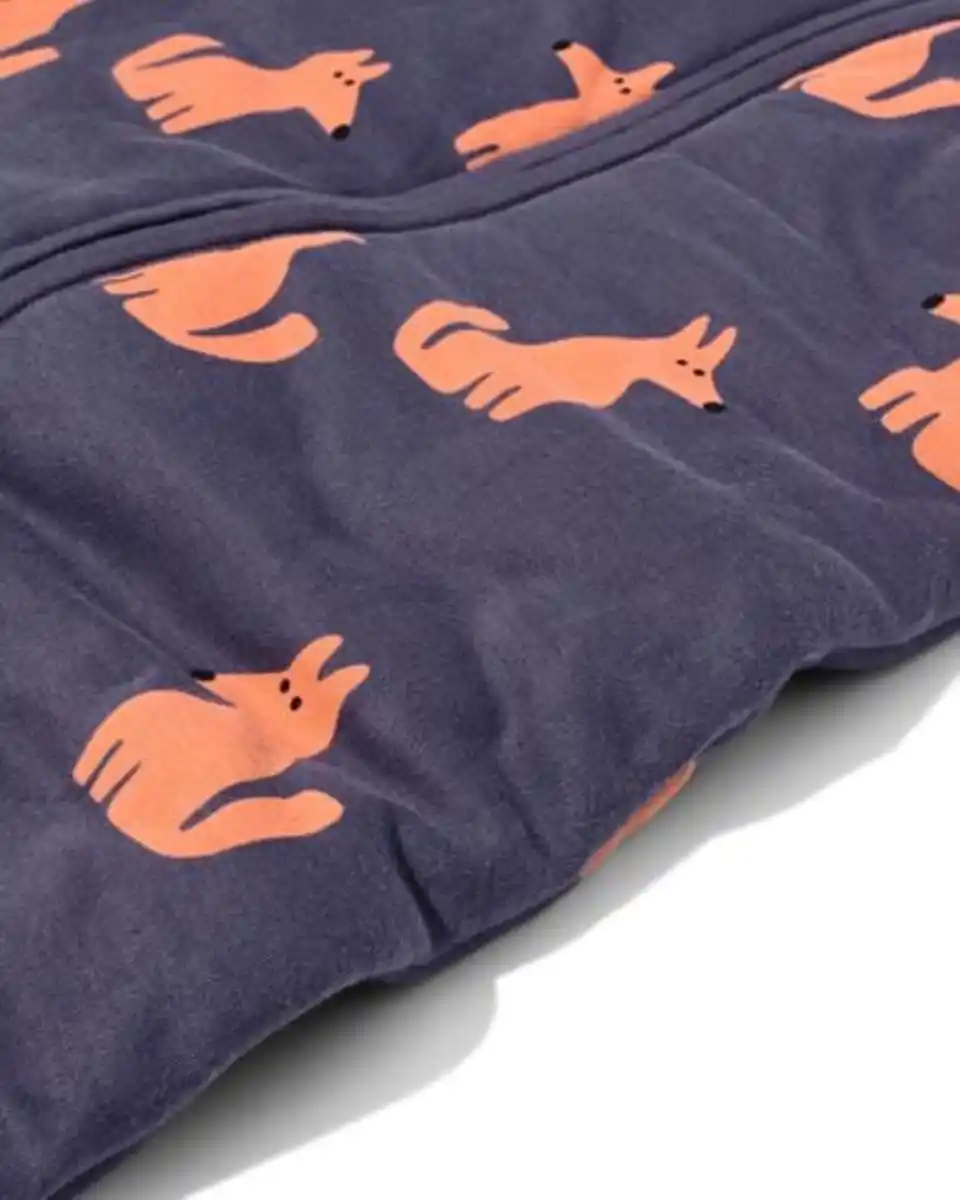 Bild 4 von Schlafsack mit abnehmbaren Ärmeln aus Baumwolle, 3,0 TOG, Hunde anthrazit