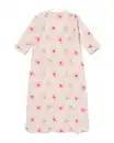 Bild 2 von Baby-Schlafsack mit abnehmbaren Ärmeln aus Baumwolle, 0,5 TOG, Blumen rosa