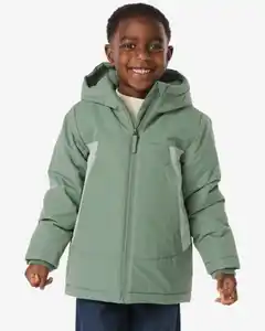 Kinderjacke Farbkontrast grün
