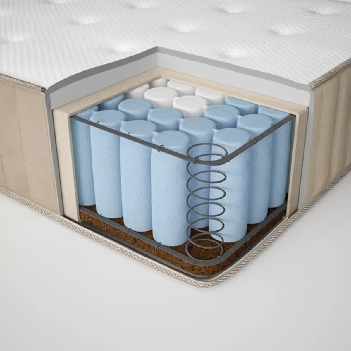 Bild 2 von VATNESTRÖM Taschenfederkernmatratze, fest/natur, 180x200 cm