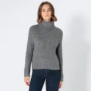 Damen-Strickpullover mit Rollkragen