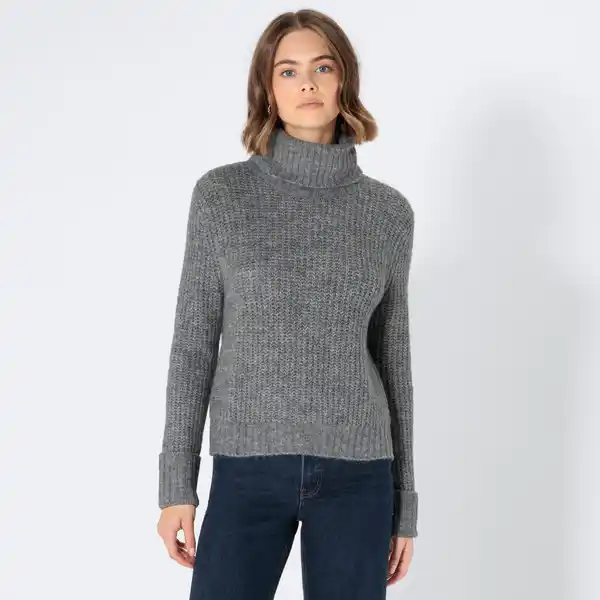 Bild 1 von Damen-Strickpullover mit Rollkragen