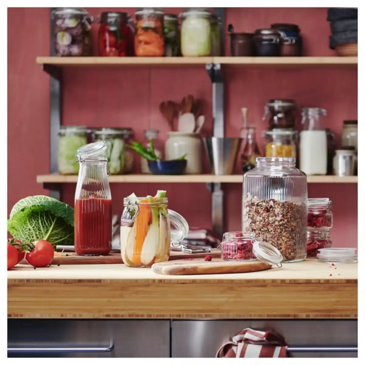 Bild 4 von KÖSSEBÄR Dose mit Deckel, Klarglas, 1 l