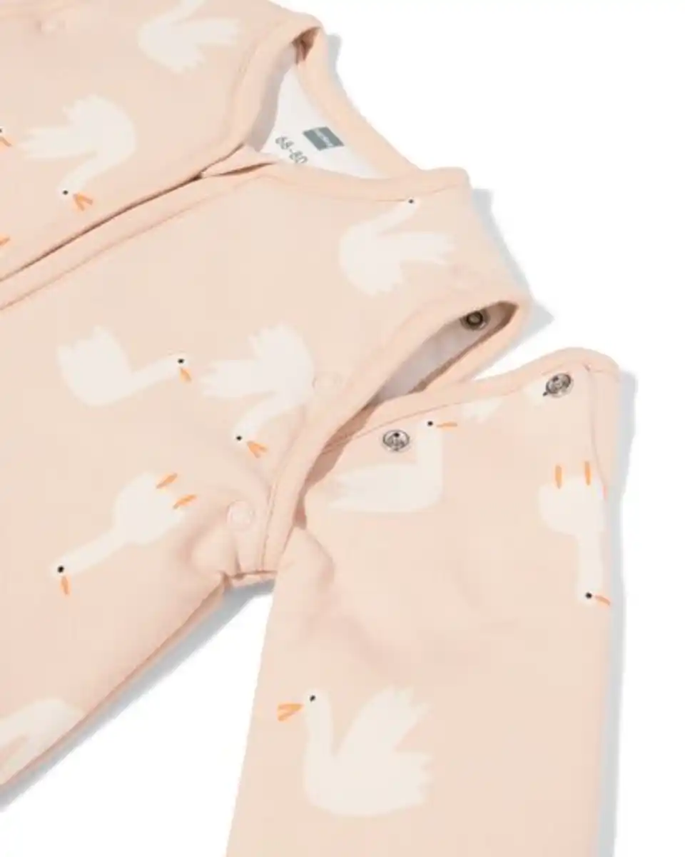 Bild 4 von Schlafsack mit abnehmbaren Ärmeln aus Baumwolle, 3,0 TOG, Gänse rosa