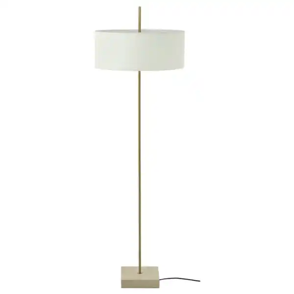 Bild 1 von STOCKHOLM 2025 Standleuchte, weiß textil/vermessingt, 159 cm