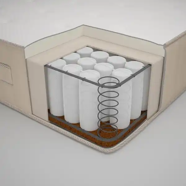 Bild 3 von ESPEVÄR/VATNESTRÖM Boxbett, weiß/fest natur, 160x200 cm