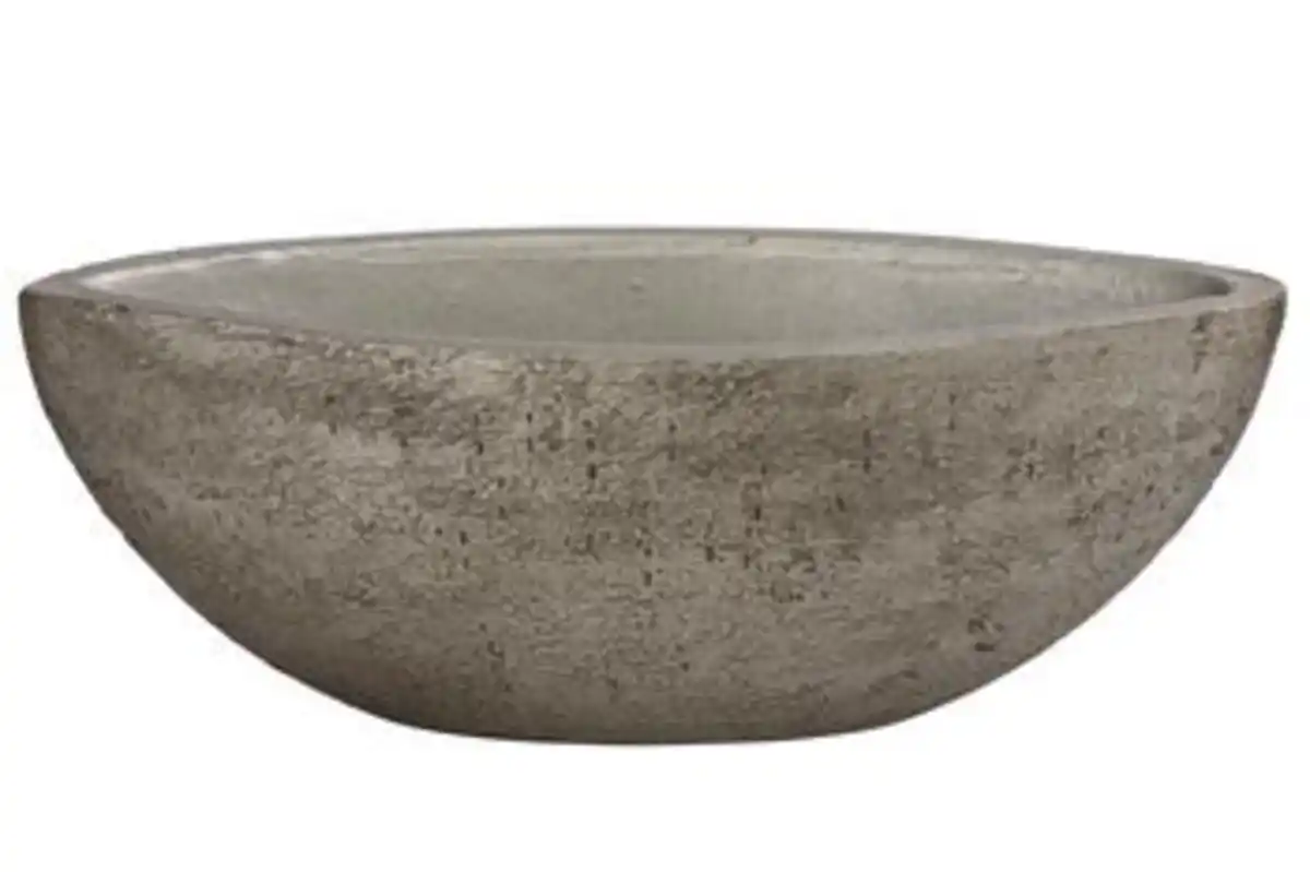 Bild 1 von Dehner Keramik-Jardiniere Kane, oval, braun, ca. B36/H13/T13 cm