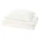 Bild 1 von SCHERSMIN Bettwäsche-Set, 2-teilig, weiß, 140x200/80x80 cm