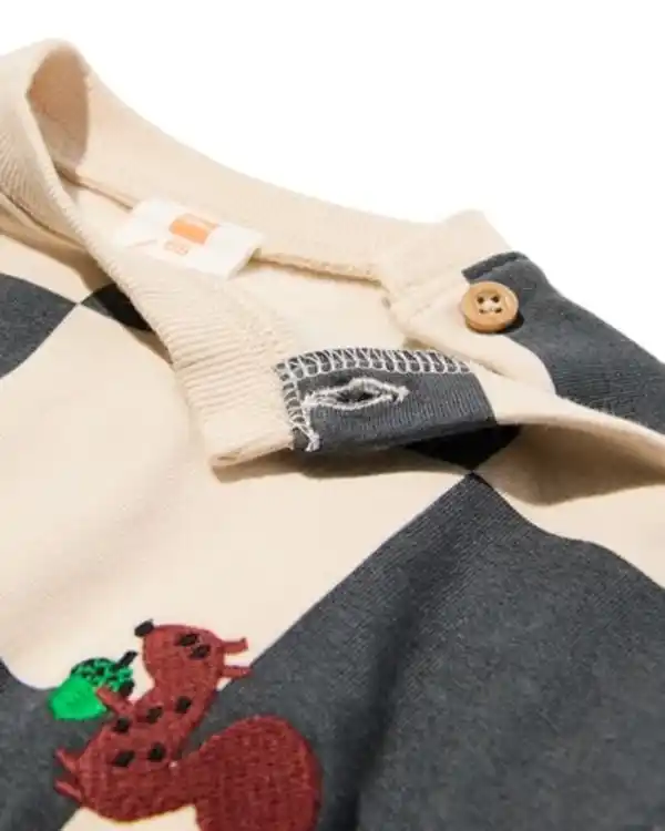 Bild 4 von Babysweater mit Tiermotiv grau