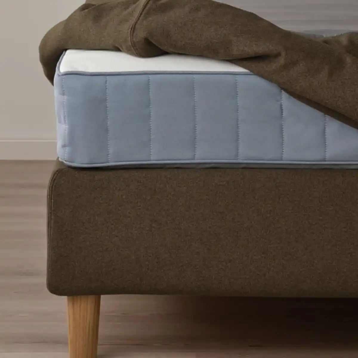 Bild 3 von HEMFJÄLLET Boxspringbett, Vesteröy fest/mittelfest/Näsfjället Tonerud dunkel graubraun, 160x200 cm