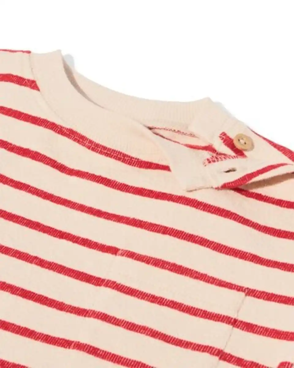 Bild 4 von Baby-T-Shirt gestreift rot