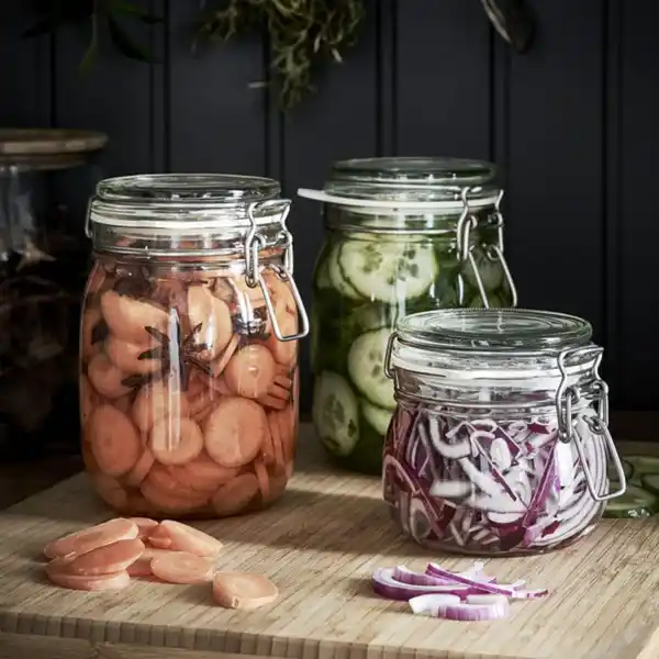 Bild 3 von KORKEN Dose mit Deckel, Klarglas, 0.5 l