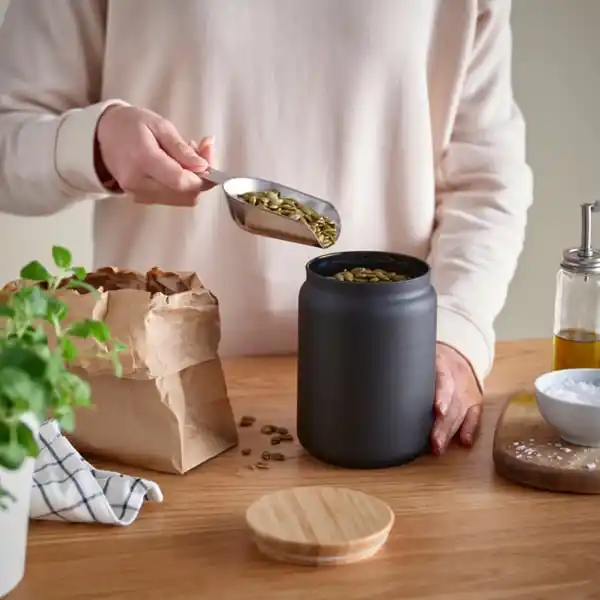 Bild 2 von EKLATERA Dose mit Deckel, schwarz, 1 l