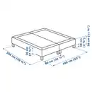 Bild 4 von ESPEVÄR Boxspring mit Beinen, weiß, 160x200 cm