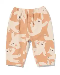 Newborn-Sweathose mit Bären braun