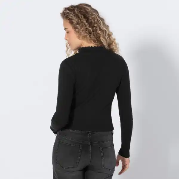 Bild 4 von Damen-Langarmshirt mit Stehkragen