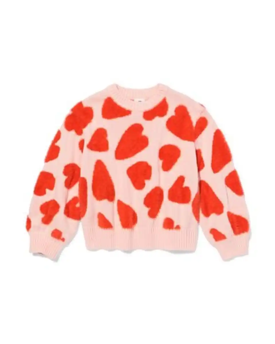 Bild 2 von Kinderpullover Herzen rosa