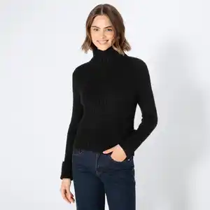 Damen-Strickpullover mit Rollkragen