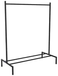 Kleiderständer Labol S ca. 103x132x52 cm Schwarz, Schwarz