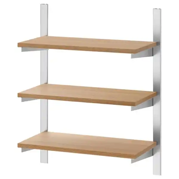 Bild 1 von KUNGSFORS Aufhängeschiene, Böden, Edelstahl/Esche, 60 cm