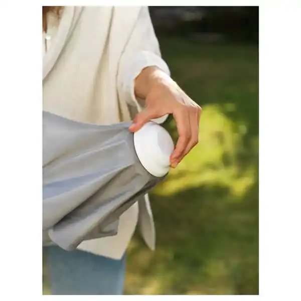 Bild 4 von HÖGÖN / IGGÖN Sonnenschirm mit Ständer, grau/dunkelgrau, 270 cm