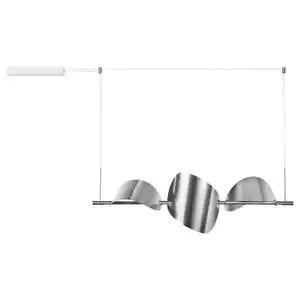 BACKSTÖRN LED-Hängeleuchte, dimmbar/mattiert Aluminium, 108 cm