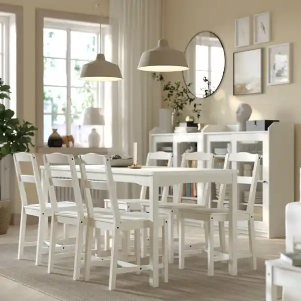 Bild 2 von SJÖMAKT Hängeleuchte, beige/Esche, 38 cm