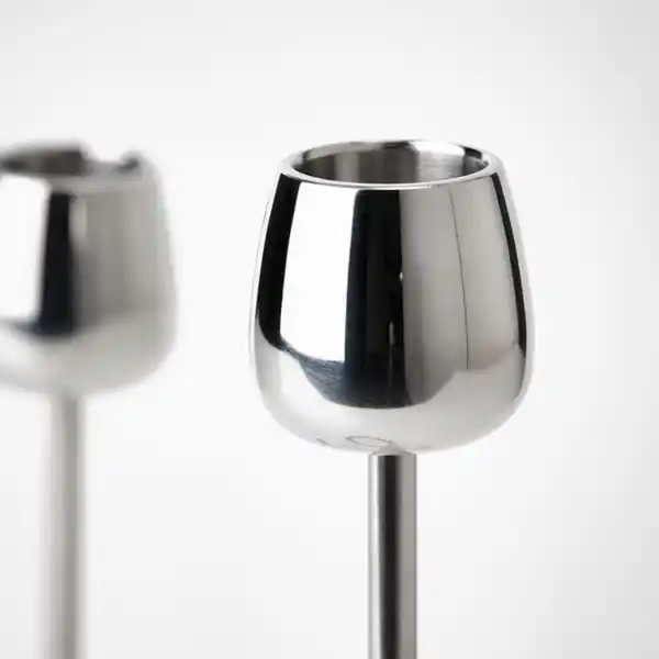 Bild 4 von SILVERPÄRON Kerzenständer für 2 Kerzen, silberfarben, 20 cm