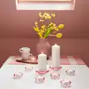 Bild 4 von BLADFÅGEL Teelichthalter, rosa, 3 cm