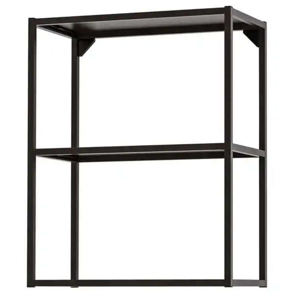 Bild 1 von ENHET Regalrahmen für Wand mit Böden, anthrazit, 60x30x75 cm