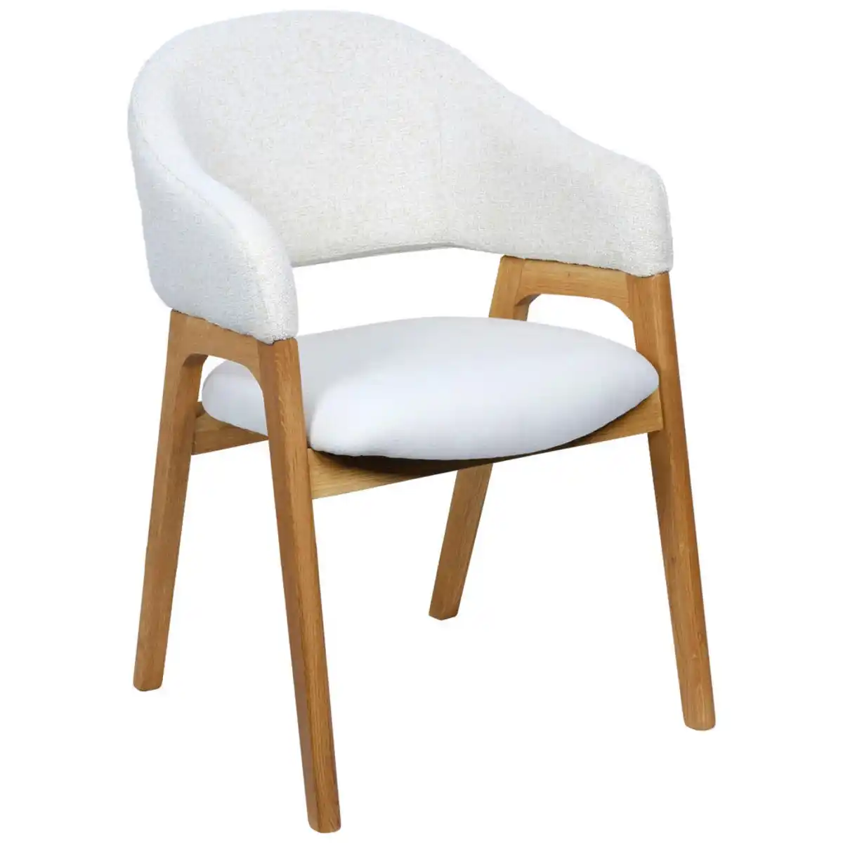 Bild 1 von Linea Natura Armlehnstuhl, Beige, Holz, Textil, Eiche, massiv, eckig, 56.5x82.5x59.5 cm, Stoffauswahl, Typenauswahl, inklusive Armlehnen, Esszimmer, Stühle, Esszimmerstühle, Armlehnenstühle