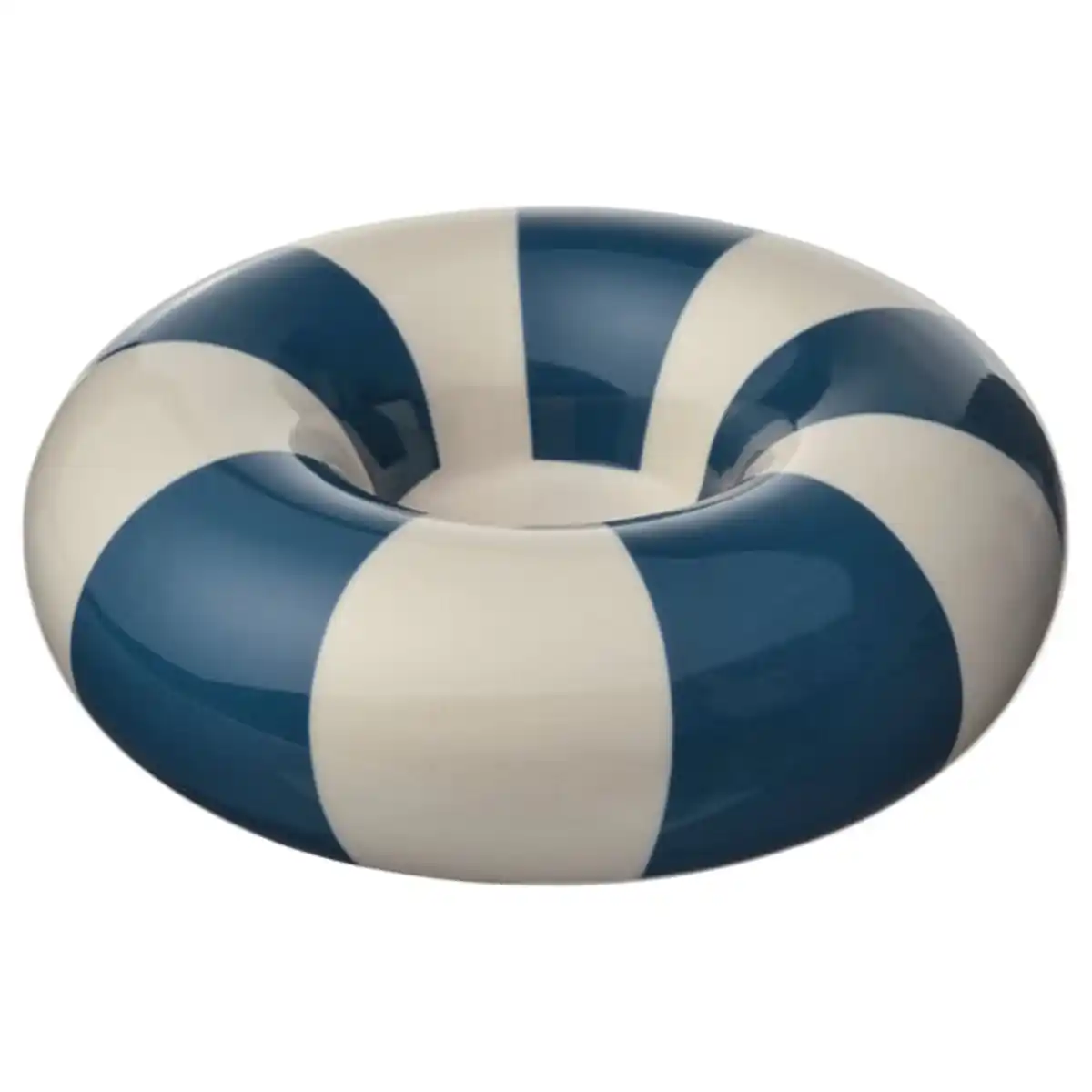 Bild 1 von TRÄDSTAM Teelichthalter, dunkelblau/weiß, 4 cm