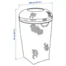 Bild 4 von SALUDING Wäschekorb, Handarbeit Bambus, 50 l