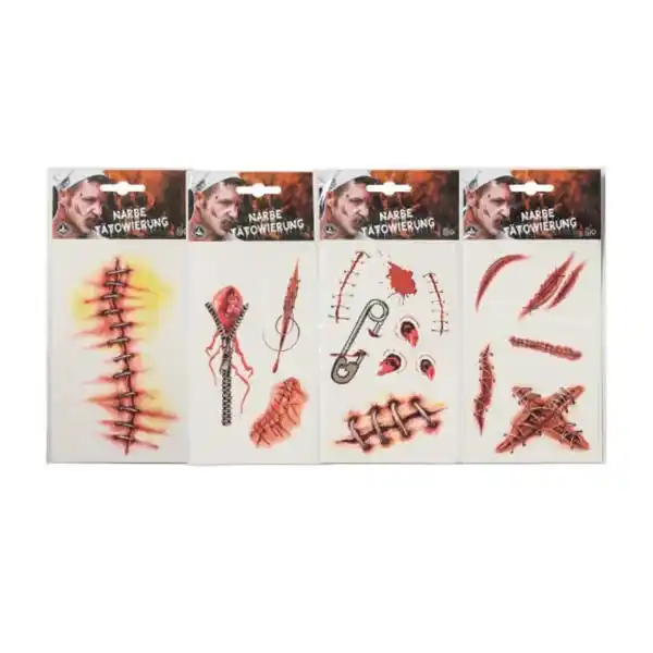 Bild 1 von Tattoo Set Wunden oder Narben